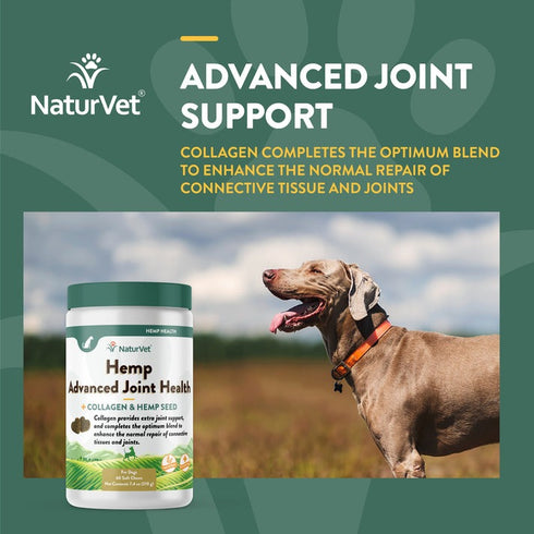 NaturVet Hemp Advanced Joint Health Soft Chews 60Ct - Poudre Pet & Feed Supply 3